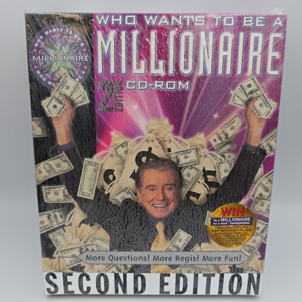 Who Wants to be a Millionaire SW 2nd Ed. box PC‎ CD-ROM Windows 95/98,Macintosh